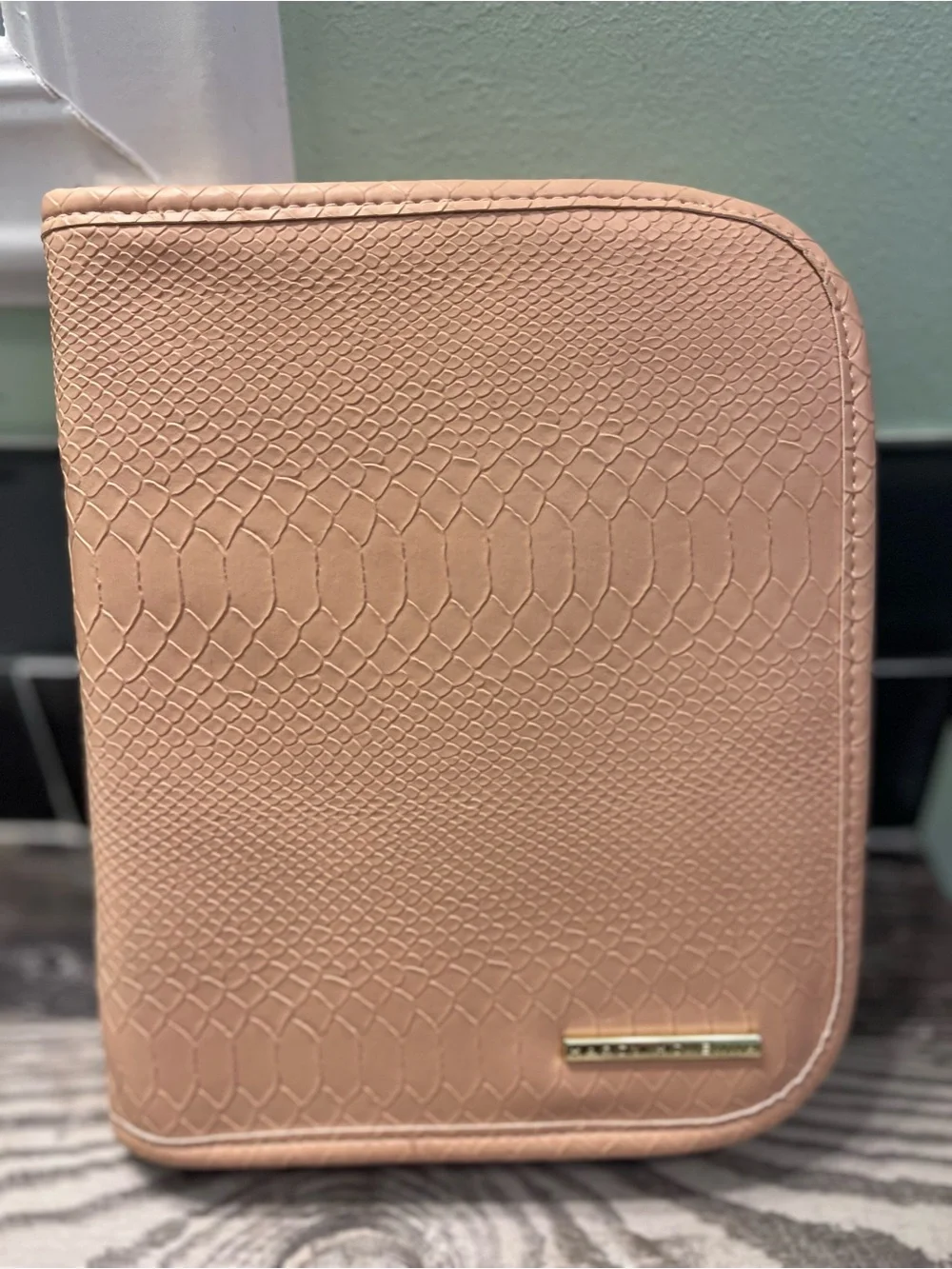 Marcy McKenna Blush Textured Zip Travel Organizer - Unknown Brand